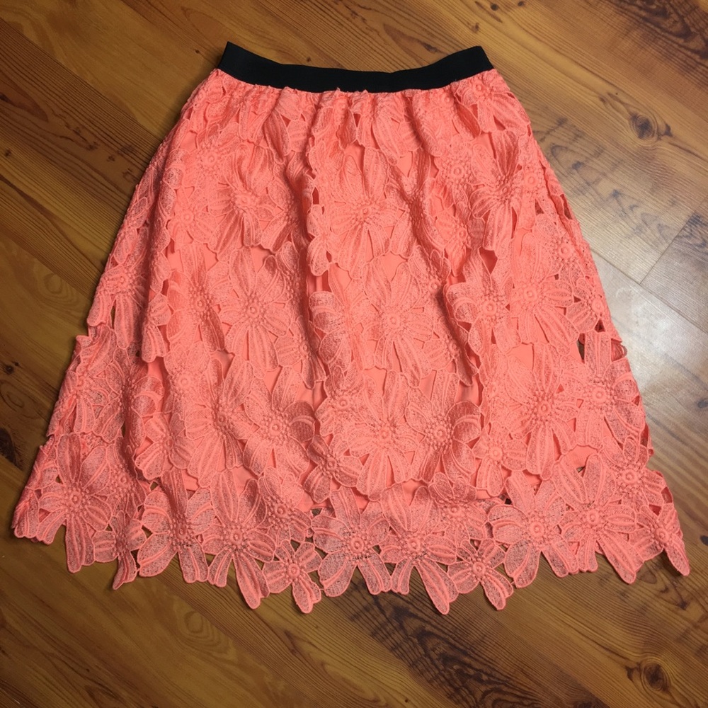 Midi Skirt with Elastic Waistband